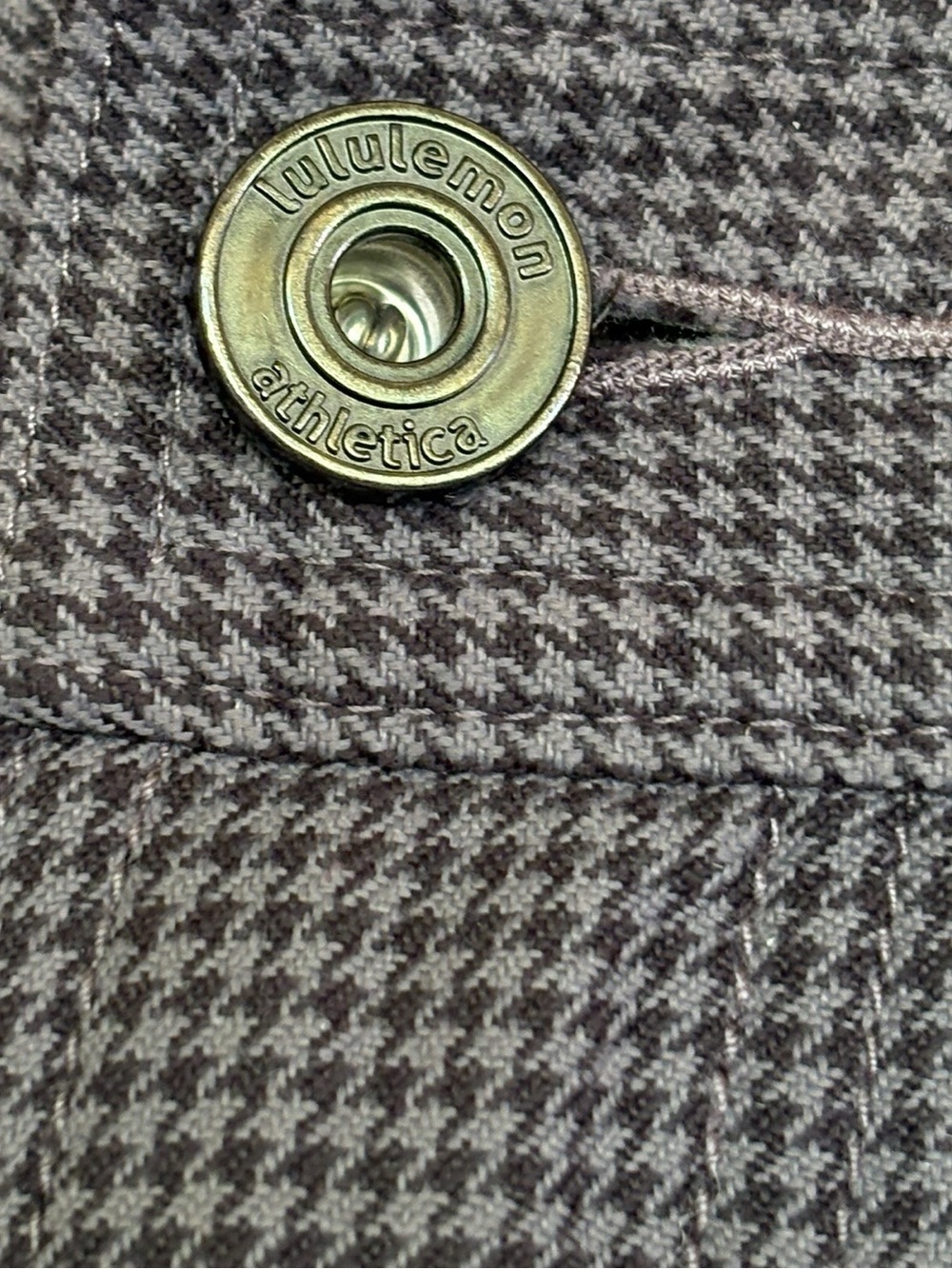 Lululemon Kahuna Seersucker/Grid Golf Zip Up Flat Front Shorts Size 34 - Picture 3 of 7